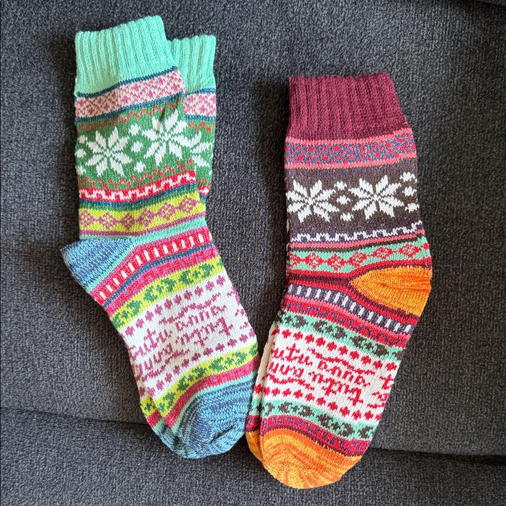 Cozy Fair Isle Pattern Women's Socks - Multicolor